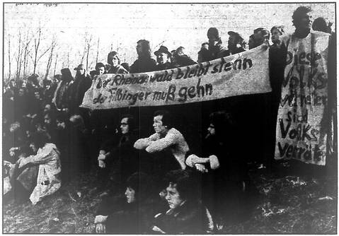 Demonstration in Wyhl am 22.02.1975 (Quelle DNA)